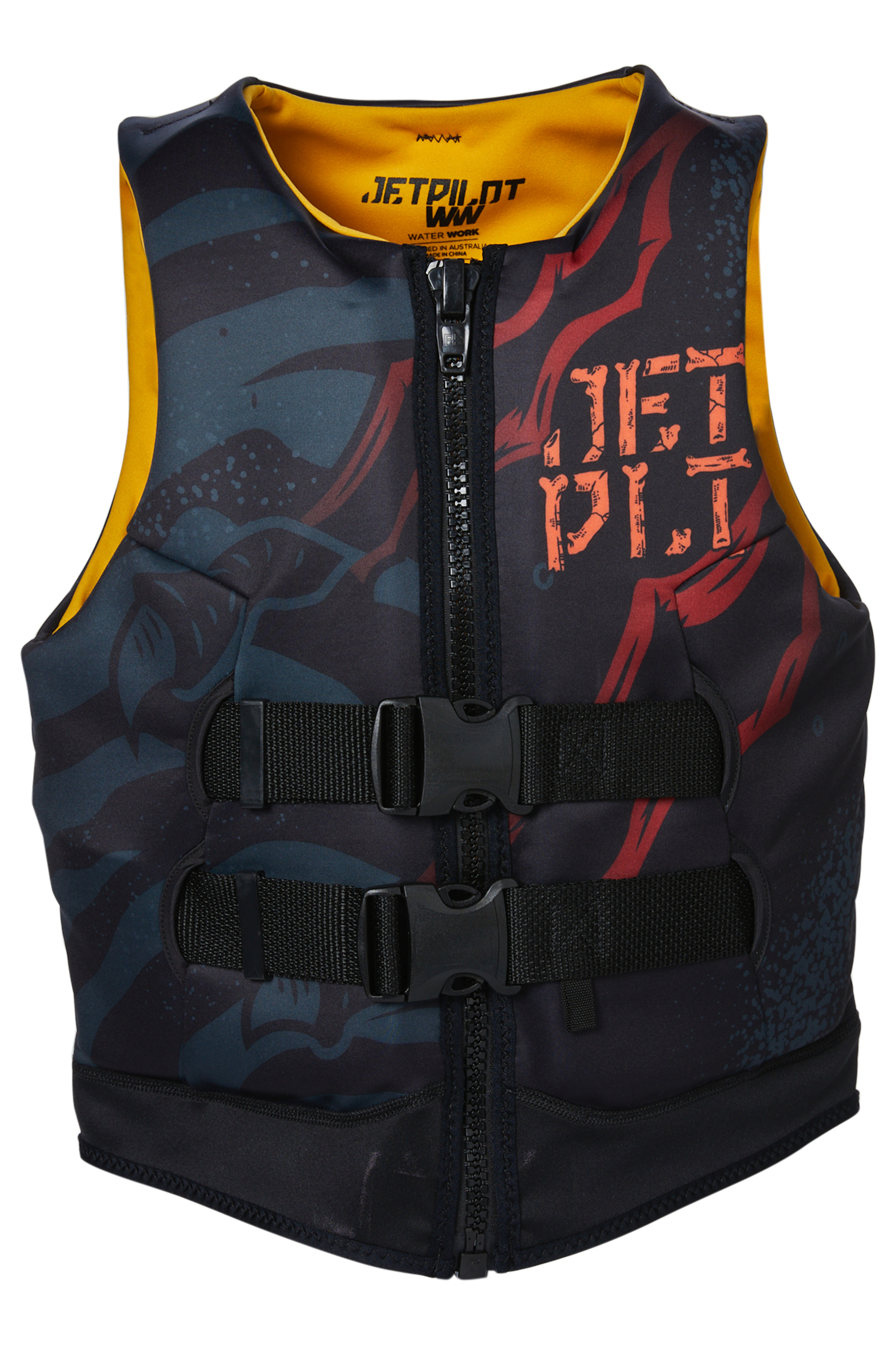 Jetpilot Rex Cause Youth Neo Vest - Black-12-14
