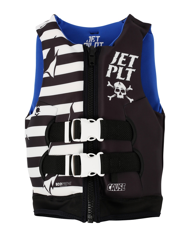 Jetpilot Cause Kids Life Jacket - Pirate Black
