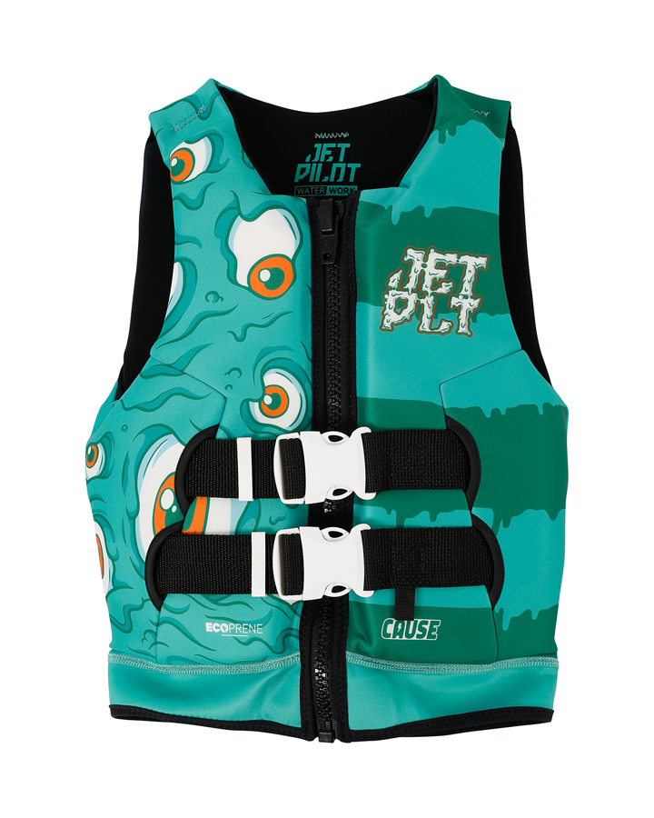 Jetpilot Cause Kids Life Jacket - Monster Green