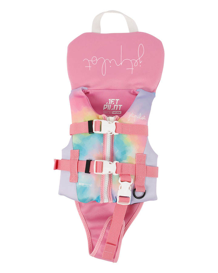 Jetpilot The Cause Infant Life Jacket - Pink Tie Dye - 1-2