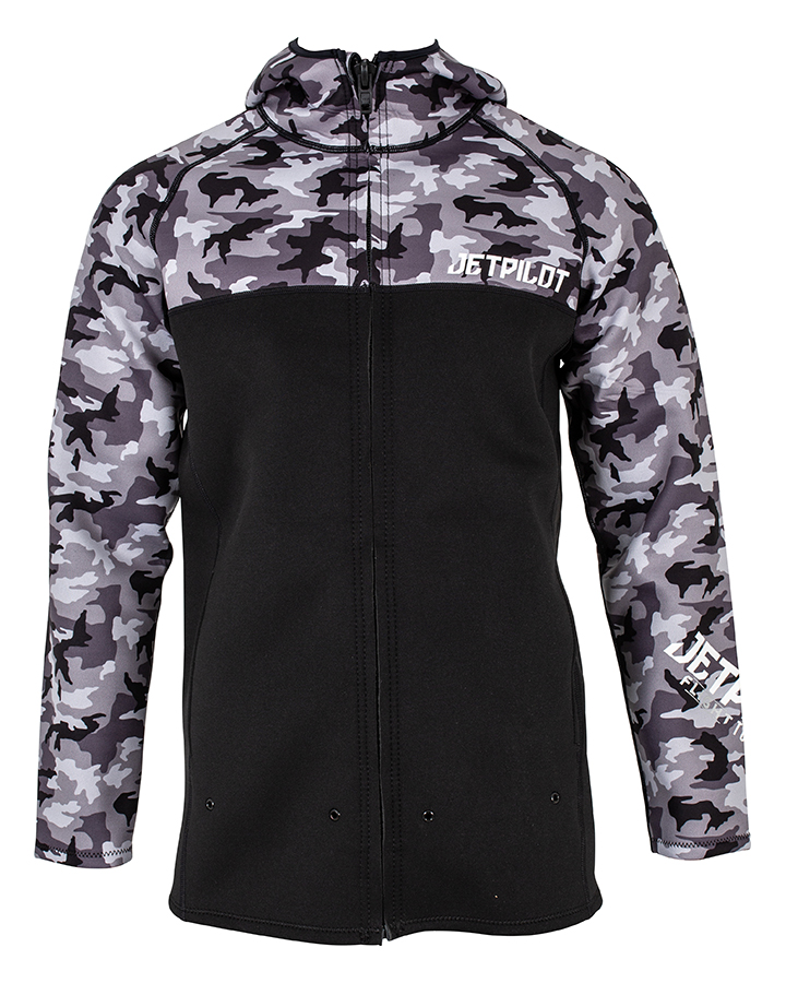 Jetpilot Flight Mens Hooded Tour Coat - Camo